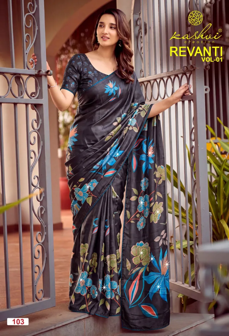 Revanti Vol 1 By Kashvi Tesla Digital Printed Saree 